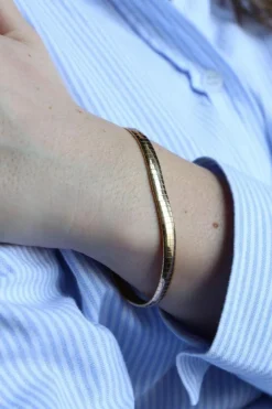 Bracelet Maille oméga Or jaune