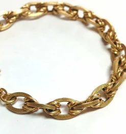 Bracelet maille ovale drappée, fin XIXe siècle