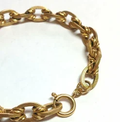 Bracelet maille ovale drappée, fin XIXe siècle