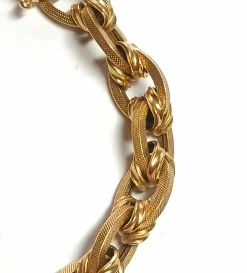 Bracelet maille ovale drappée, fin XIXe siècle