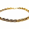 Bracelet Maille ovale Or jaune, Or blanc