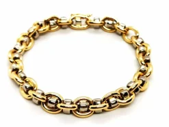 Bracelet Maille souple Or jaune, Or blanc