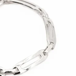 Bracelet Maille souple Or blanc