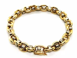 Bracelet Maille souple Or jaune, Or blanc