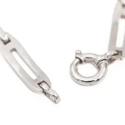 Bracelet Maille souple Or blanc