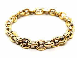 Bracelet Maille souple Or jaune, Or blanc