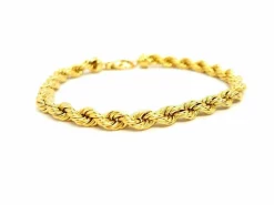 Bracelet Maille torsadée Or jaune