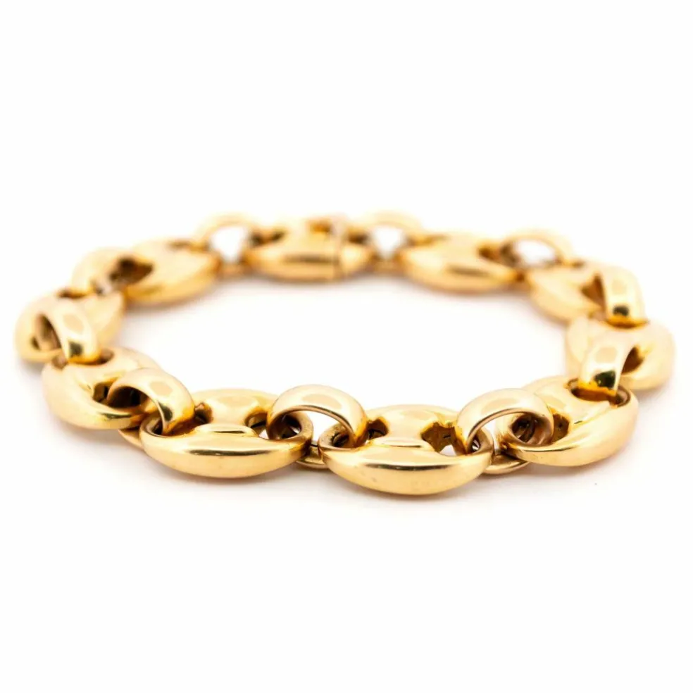 Bracelet maillons grains de café