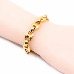 Bracelet maillons grains de café