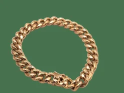 Bracelet maillons or jaune