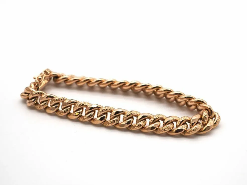 Bracelet maillons or jaune