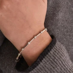 Bracelet maillons rectangulaires Diamants
