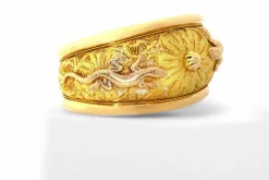 Bracelet Manchette 1950 or jaune