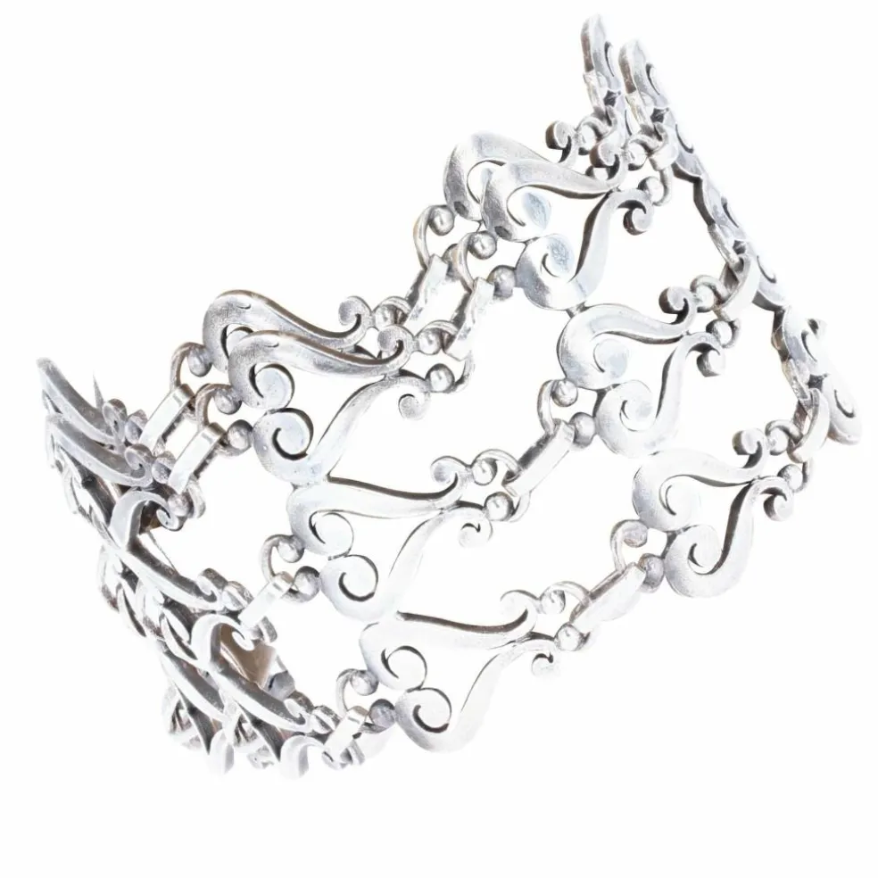 Bracelet manchette en argent