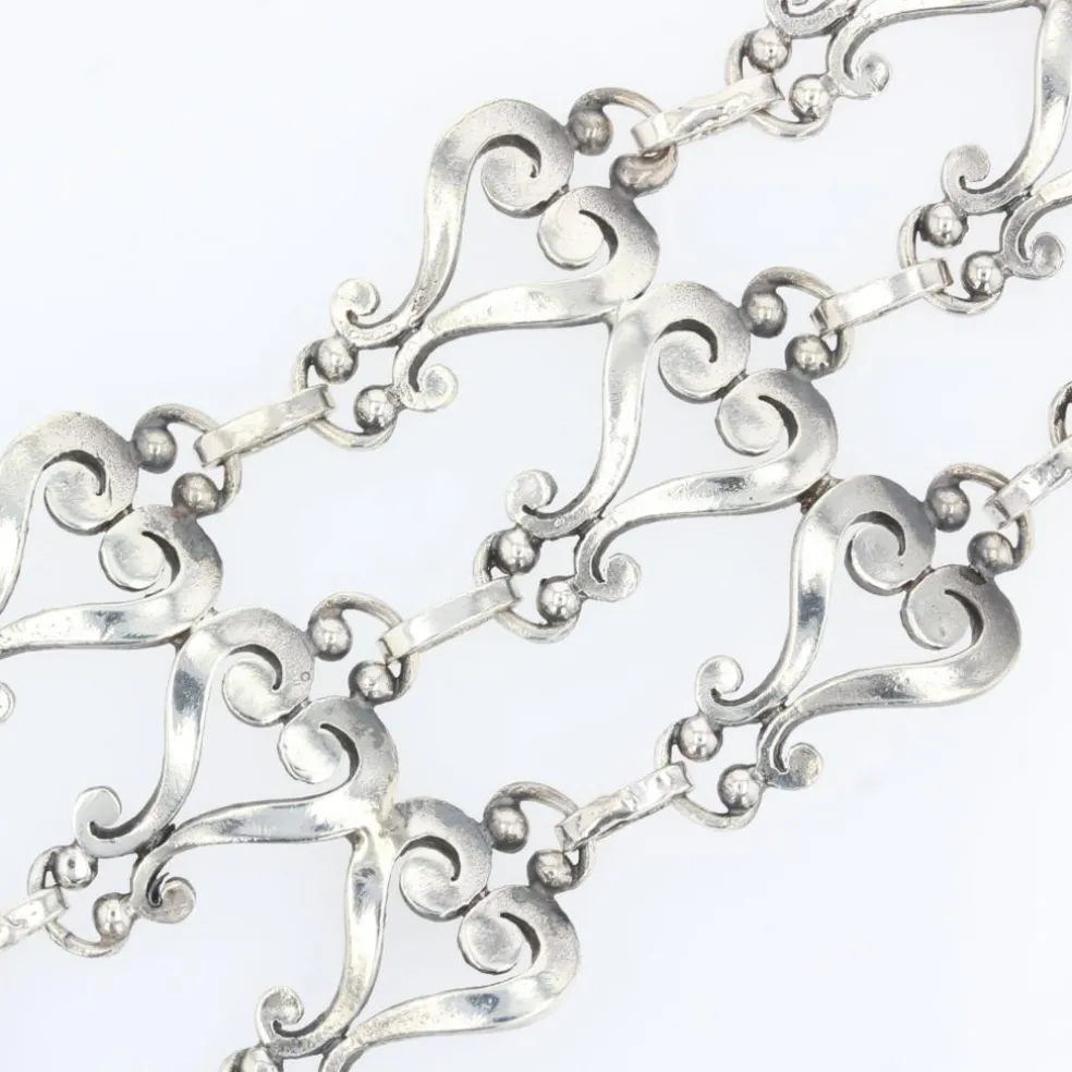 Bracelet manchette en argent