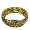 Bracelet manchette en or jaune 18 carats