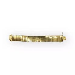 Bracelet manchette or blanc