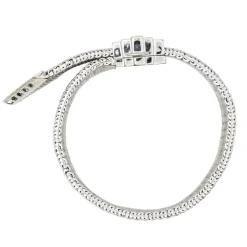 Bracelet Manchette Or blanc Diamant