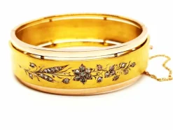 Bracelet Manchette Or jaune Diamant