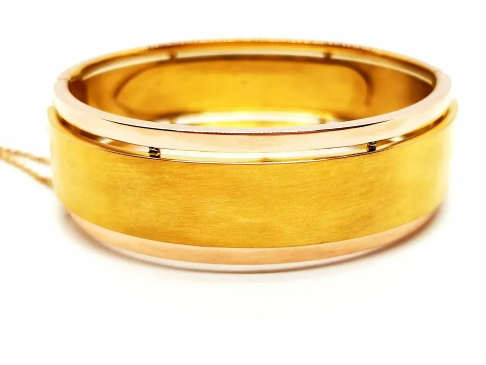 Bracelet Manchette Or jaune Diamant