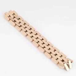 Bracelet manchette or jaune