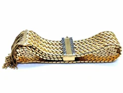 Bracelet Manchette Or jaune Diamant