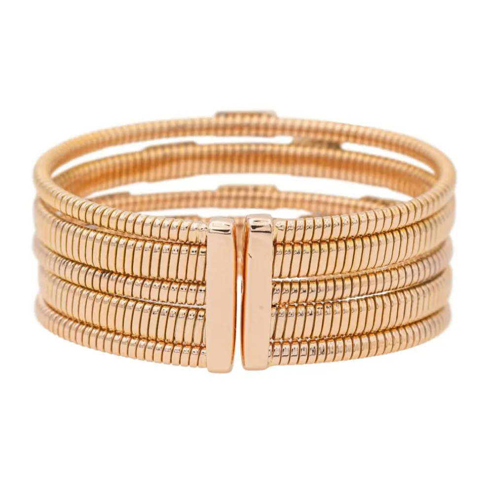 Bracelet Manchette Or rose Diamant