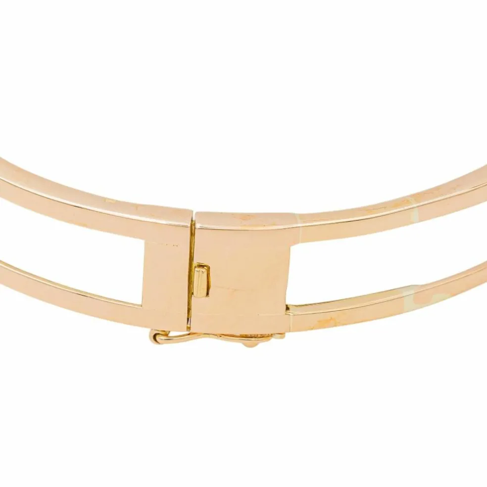 Bracelet Manchette Or rose Diamant