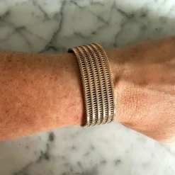 Bracelet manchette souple Or jaune