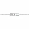 Bracelet menottes diamant or blanc