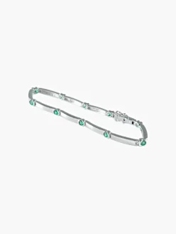 BRACELET ÉMERADE EN OR GRIS
