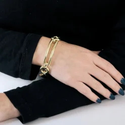 Bracelet moderniste or jaune
