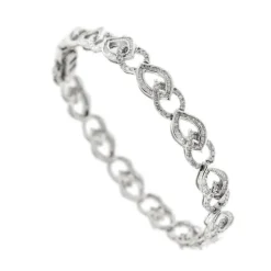 Bracelet motifs navette diamants
