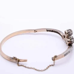 Bracelet Napoléon III « tiare », diamants, or rose et argent