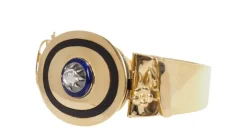 Bracelet Napoléon III émail diamant
