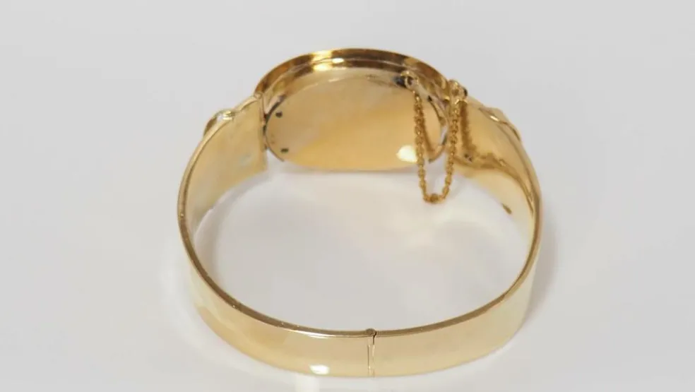 Bracelet Napoléon III émail diamant