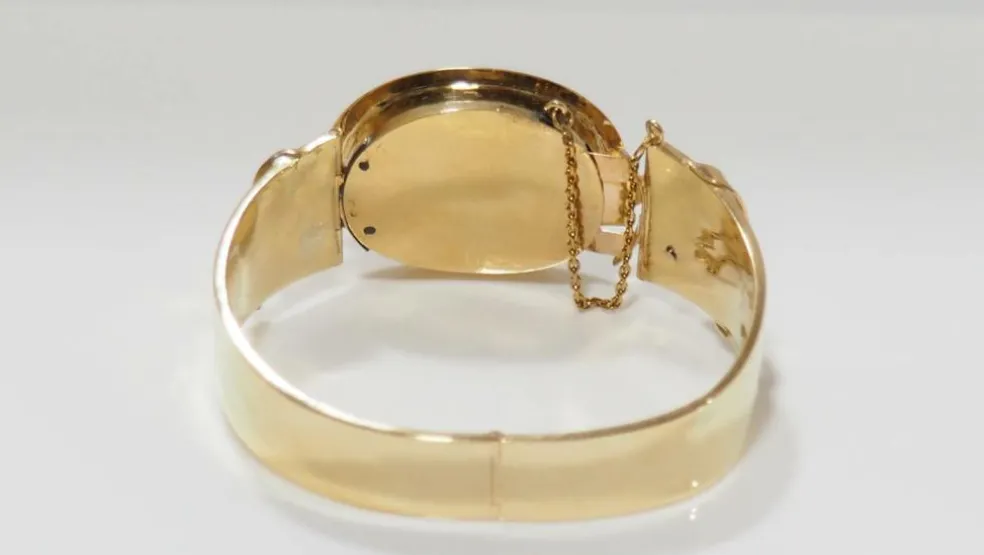 Bracelet Napoléon III émail diamant