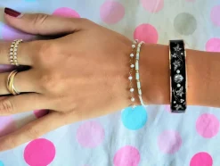 Bracelet Napoléon III Or Rose Et émail Noir