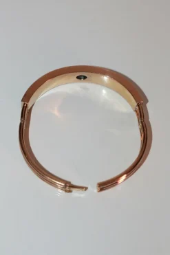 Bracelet Napoléon III Or Rose Et émail Noir