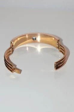 Bracelet Napoléon III Or Rose Et émail Noir