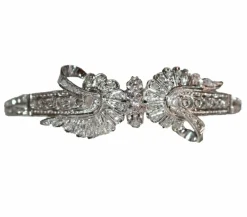 Bracelet Noeud en Or Blanc et Diamants
