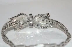 Bracelet Noeud en Or Blanc et Diamants