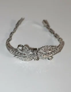 Bracelet Noeud en Or Blanc et Diamants