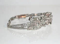 Bracelet Noeud en Or Blanc et Diamants