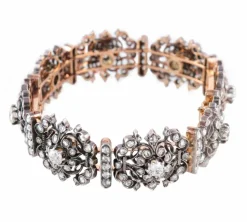 BRACELET OR ARGENT & DIAMANTS