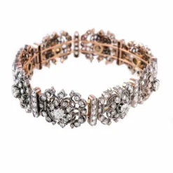 BRACELET OR ARGENT & DIAMANTS