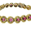 Bracelet or avec rubis