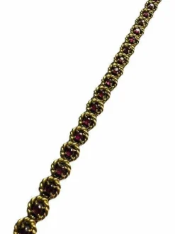 Bracelet or avec rubis