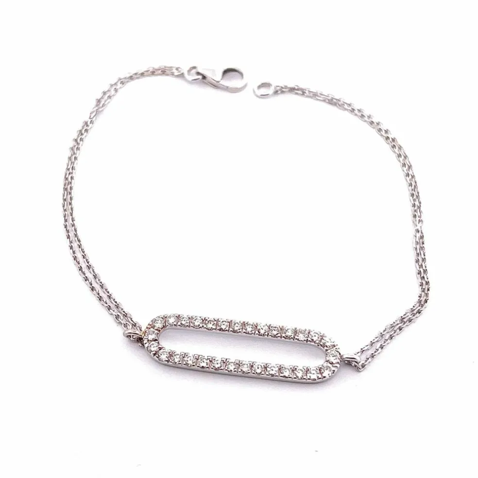 Bracelet Or barrette en Diamants