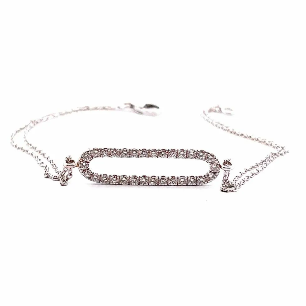 Bracelet Or barrette en Diamants